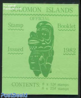 Solomon Islands 1982 Royal Visit Booklet, Mint NH, History - Flags - Kings & Queens (Royalty) - Stamp Booklets - Familles Royales