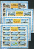 Saint Vincent & The Grenadines 1977 Canouan Island 4 M/ss, Mint NH, Transport - Various - Ships And Boats - Tourism - Ships