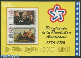 Togo 1976 Interphil S/s, Imperforated, Mint NH, History - Transport - US Bicentenary - Philately - Ships And Boats - Schiffe