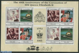 Gambia 1993 Coronation Anniversay M/s, Mint NH, History - Kings & Queens (Royalty) - Familles Royales