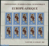 Central Africa 1963 Europafrique M/s, Mint NH, History - Various - Afriqueeurope - Maps - Other & Unclassified