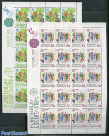 Liechtenstein 1989 Europa, Children Games 2 M/ss, Mint NH, History - Various - Europa (cept) - Toys & Children's Games - Unused Stamps