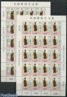 Faroe Islands 1989 Norden, Costumes 2 M/s, Mint NH, History - Various - Costumes - Kostüme