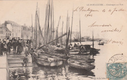 44 LE POULIGUEN  Chaloupes Au Port   (en Majorité Sardinieres).    TB PLAN  1904   RARE - Le Pouliguen