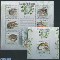 Mozambique 2010 Squirrels 2 S/s, Mint NH, Nature - Animals (others & Mixed) - Mosambik