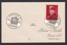 Dresden Deutsches Reich Sachsen Brief SST Werbeschau D. KdF. Sammlergruppe - Storia Postale