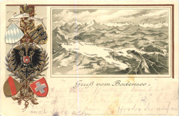 Gruss Vom Bodensee - Litho - Prägekarte - Autres & Non Classés