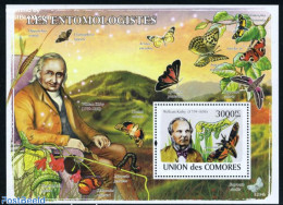 Comoros 2008 Entomologists S/s, Mint NH, Nature - Butterflies - Insects - Comores (1975-...)