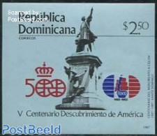 Dominican Republic 1987 Discovery Of America S/s, Mint NH, History - Explorers - Explorateurs