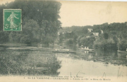 De La Varenne à Champigny 1916; Pointe De L'ile Au Bras Du Moulin - Voyagé. (F. Fleury - Paris) - Champigny Sur Marne