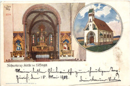 Schneekreuz-Kirche Bei Löffingen - Litho - Künstler AK Zorn - Autres & Non Classés