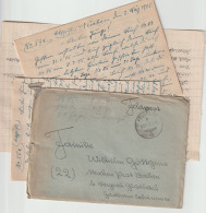 Very Late German Feldpost WW2 From Mittelrhein - Flak-Regimentsstab 15 (mot.) Posted 13.2.1945 W/several Letters Inside - Militaria