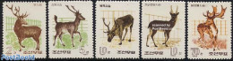 Korea, North 1966 Deers 5v, Mint NH, Nature - Animals (others & Mixed) - Deer - Corée Du Nord