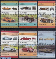 Saint Lucia 1986 Automobiles 6x2v [:] (AMC,Russo,Lincoln,Rolls,Buic, Mint NH, Transport - Automobiles - Auto's