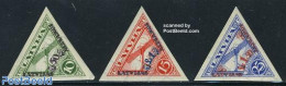 Latvia 1931 Aizsargi 3v Imperforated, Unused (hinged), Transport - Aircraft & Aviation - Airplanes