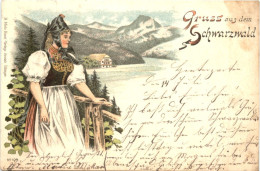 Gruss Aus Dem Schwarzwald - Litho - Autres & Non Classés