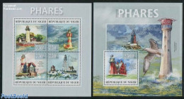 Niger 2013 Lighthouses 2 S/s, Mint NH, Various - Lighthouses & Safety At Sea - Leuchttürme