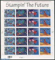 United States Of America 2000 Stampin The Future M/s, Mint NH, Art - Children Drawings - Neufs