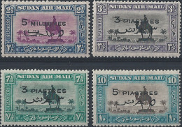 1938 British Sudan Airmail Overprinted 4v. MNH SG N. 74/77 - Sonstige & Ohne Zuordnung