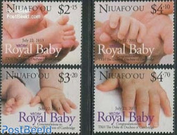 Niuafo'ou 2013 Royal Baby 4v, Mint NH, History - Kings & Queens (Royalty) - Familles Royales