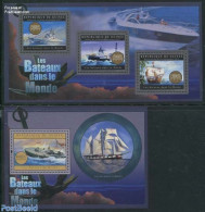 Guinea, Republic 2012 Ships 2 S/s, Mint NH, Transport - Ships And Boats - Schiffe