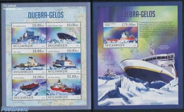 Mozambique 2013 Icebreakers 2 S/s, Mint NH, Transport - Ships And Boats - Ships