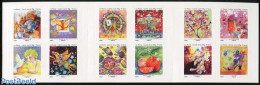 France 2013 Small Feelgoodies 12v S-a In Foil Booklet, Mint NH, Nature - Various - Birds - Fruit - Fairs - Greetings &.. - Ungebraucht