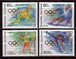 Winter Olympic Games Nagano - Sport - Bulgaria  1997 -  Set MNH** - Hiver 1998: Nagano
