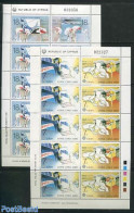 Cyprus 1988 Europa, 2 M/ss, Mint NH, History - Nature - Transport - Europa (cept) - Birds - Aircraft & Aviation - Flam.. - Nuovi