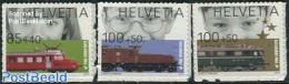 Switzerland 2013 Pro Juventute, Railways 3v S-a, Mint NH, Transport - Railways - Unused Stamps
