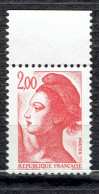 2,00 F Rouge Type Liberté D'après Le Tableau "La Liberté Guidant Le Peuple"  De Delacroix - Unused Stamps