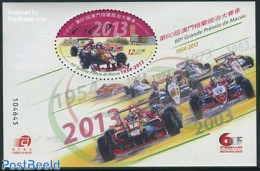 Macao 2013 Grand Prix De Macao S/s, Mint NH, Sport - Transport - Various - Autosports - Sport (other And Mixed) - Auto.. - Unused Stamps