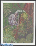 Angola 2000 Cercopithecus Aethiop S/s, Mint NH, Nature - Animals (others & Mixed) - Monkeys - Angola