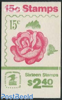 United States Of America 1978 Roses Booklet, Mint NH, Nature - Flowers & Plants - Roses - Stamp Booklets - Ungebraucht