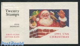 United States Of America 1991 Christmas Booklet, Mint NH, Religion - Christmas - Stamp Booklets - Neufs