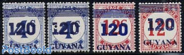 Guyana 1984 Overprints 4v (on Postage Due), Mint NH - Guiana (1966-...)
