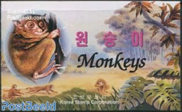 Korea, North 2000 Monkeys Booklet, Mint NH, Nature - Animals (others & Mixed) - Monkeys - Stamp Booklets - Unclassified