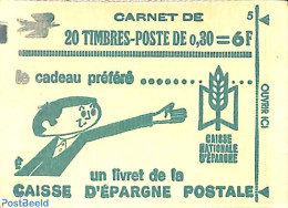 France 1968 Definitives Booklet 20x0.30, Mint NH, Stamp Booklets - Ongebruikt