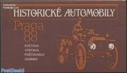 Czechoslovkia 1988 Automobiles Booklet, Mint NH, Transport - Stamp Booklets - Automobiles - Sonstige & Ohne Zuordnung