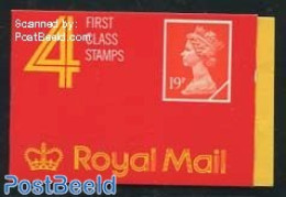 Great Britain 1988 Definitives Booklet, 4x19p, Mint NH, Stamp Booklets - Ungebraucht