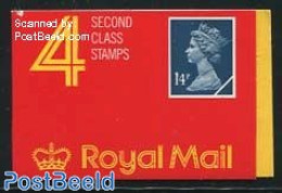 Great Britain 1988 Definitives Booklet, 4x14p, Harrison & Sons, Mint NH, Stamp Booklets - Ungebraucht