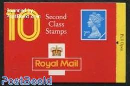 Great Britain 1993 Definitives Booklet, 10x2nd, Walsall, Mint NH, Stamp Booklets - Other & Unclassified