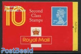 Great Britain 1993 Definitives Booklet, 10x2nd, Text Inside, Printed At The House Of Questa Left, Mint NH, Stamp Bookl.. - Other & Unclassified