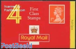 Great Britain 1993 Definitives Booklet, 4x1st, Harrison, Mint NH, Stamp Booklets - Other & Unclassified