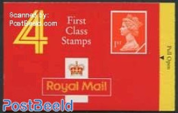 Great Britain 1990 Definitives Booklet, 4x2nd, Wallsall, Freepost Newcastle Inside, Mint NH, Stamp Booklets - Neufs