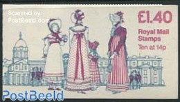 Great Britain 1981 Definitives Booklet, 1800-1815, Selvedge At Left, Mint NH, Stamp Booklets - Art - Fashion - Ongebruikt