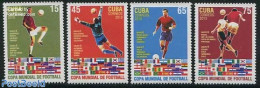 Cuba 2010 WC Football South Africa 4v, Mint NH, Sport - Football - Neufs