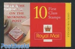 Great Britain 1996 Definitives Booklet, 10x1st, Put The Icing On The Morning Post, Walsall, Mint NH, Stamp Booklets - Autres & Non Classés