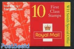 Great Britain 1995 Definitives Booklet, 10x1st, Walsall, W.H. Smith Special Offer, Mint NH, Stamp Booklets - Other & Unclassified