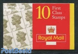 Great Britain 2000 Definitives Booklet, 10x1st, Questa, Mint NH, Stamp Booklets - Other & Unclassified